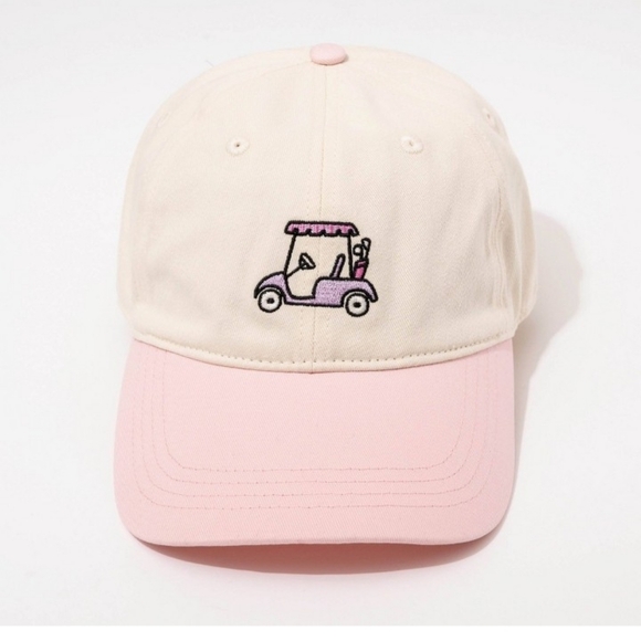 Frasier sterling Accessories - ❤️10/$10 New Pink and Cream Golf Cart Cap